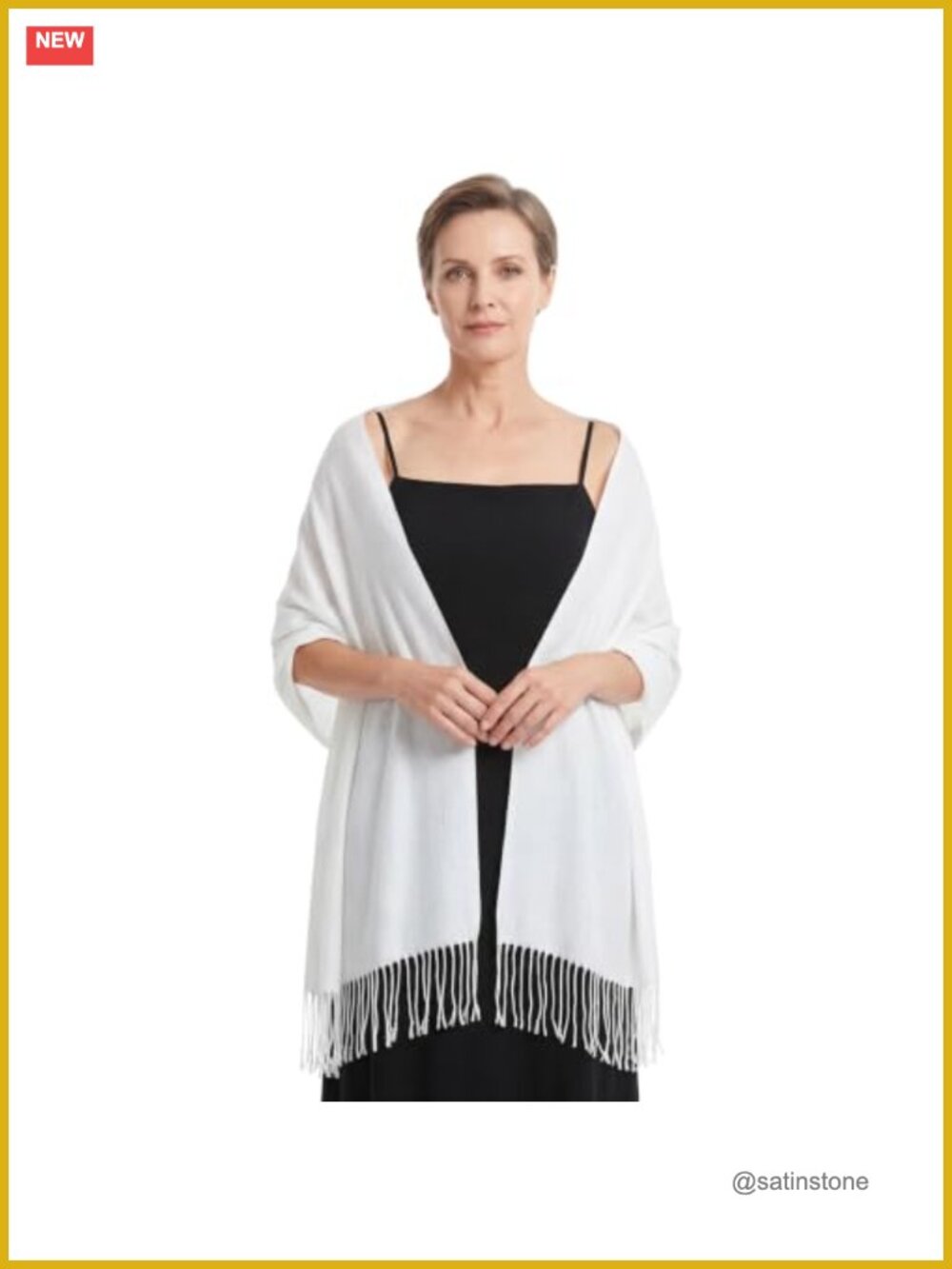 Large Soft Polyester Pashmina Shawl Wrap for Wedding Bridal Evening Dress